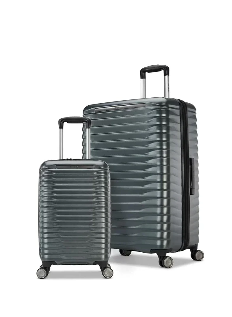 Premium Hardside Expandable Spinner Luggage Set (2-Piece, Durable ABS Shell, Travel Suitcase Set for International Trips) k3rek