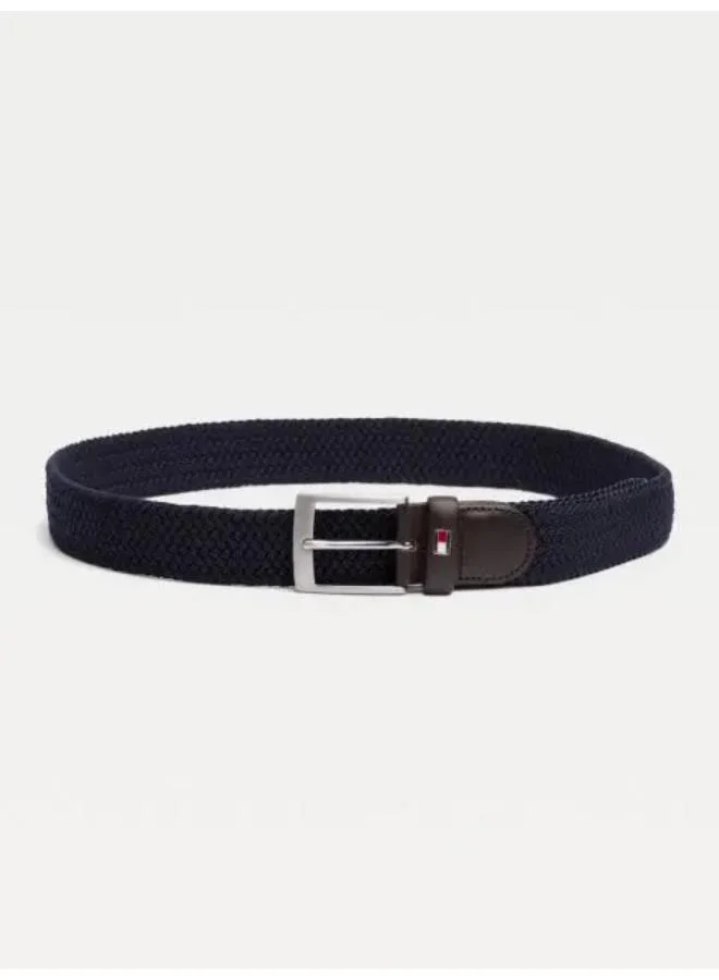 Premium Braided Elastic Webbing Belt Adjustable Stretch Casual Accessory for Men (One Size) 03gtx