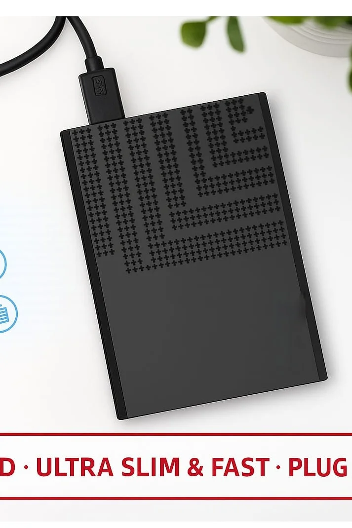 TOPMO Portable External Hard Drive 500GB High-Speed Data Storage Device for Laptop and Desktop (500GB) azzkt