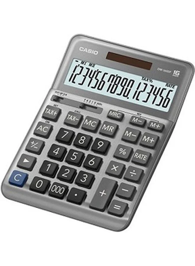 Premium Desktop Calculator Large Display Professional Office Tool (Grey, 1 Unit) eitu0