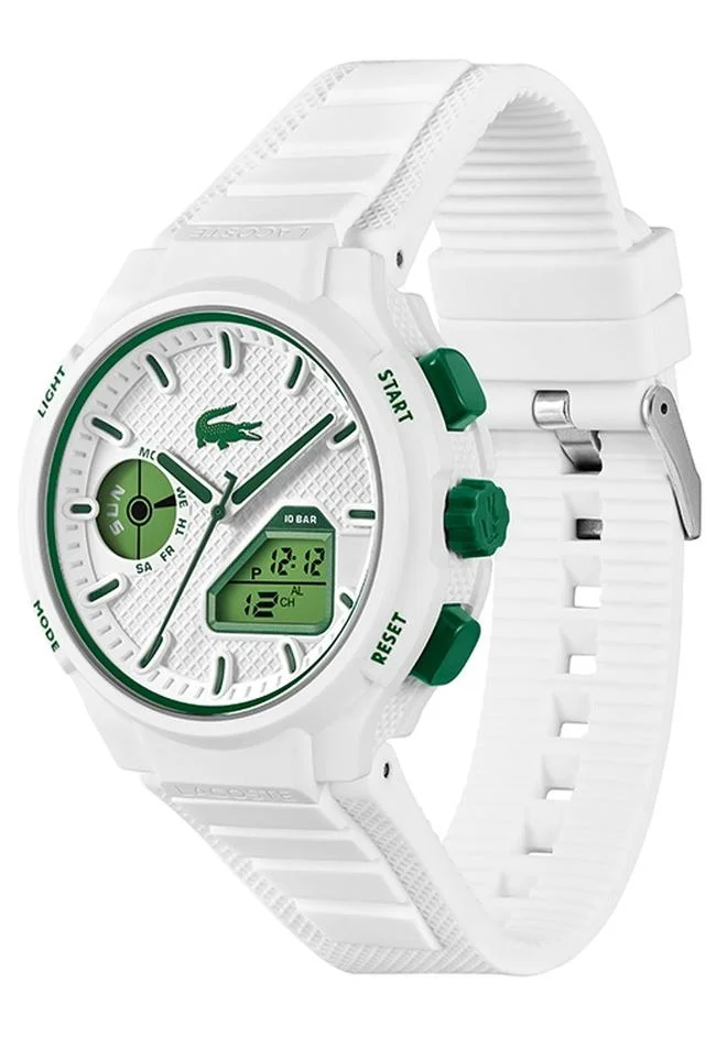 Premium Analog-Digital Sport Watch with Stainless Steel and White TR90 Case (For Men) ausmj