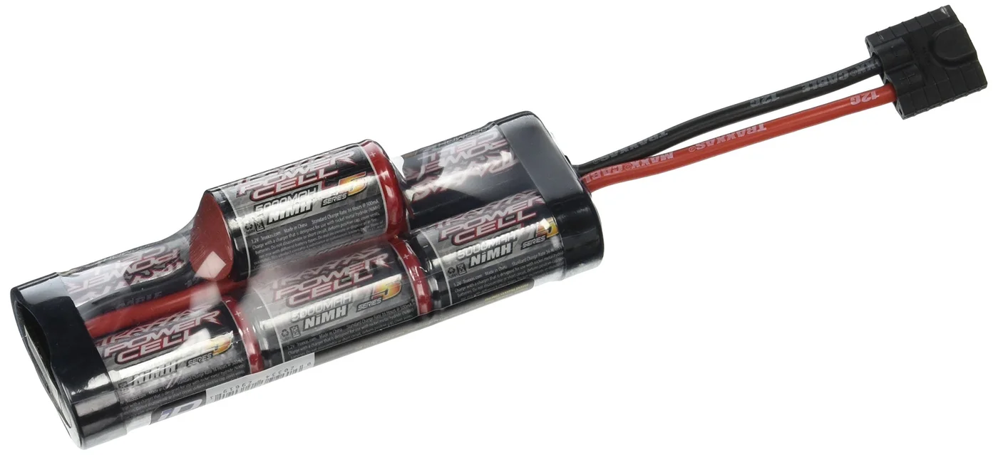 Premium 8.4V 5000mAh NiMH Hump Pack Battery for RC Vehicles (7-Cell, High-Capacity) qbgk6