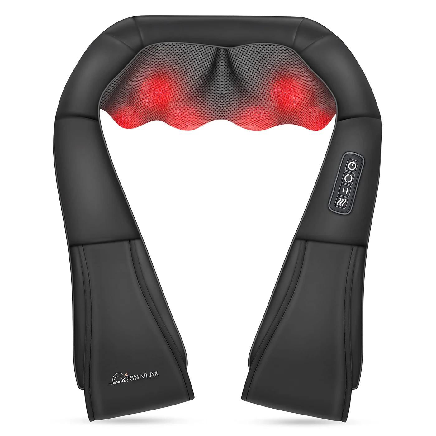 Shiatsu Neck and Shoulder Massager with Heat - Deep Kneading Electric Massage Pillow for Back and Body (1 Piece) yn06k