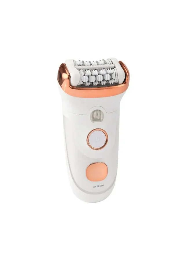 Green Lion 2-in-1 Epilator & Trimmer with 96 Tweezers and Stainless Steel Blades (White, 1 Unit) gl8o0