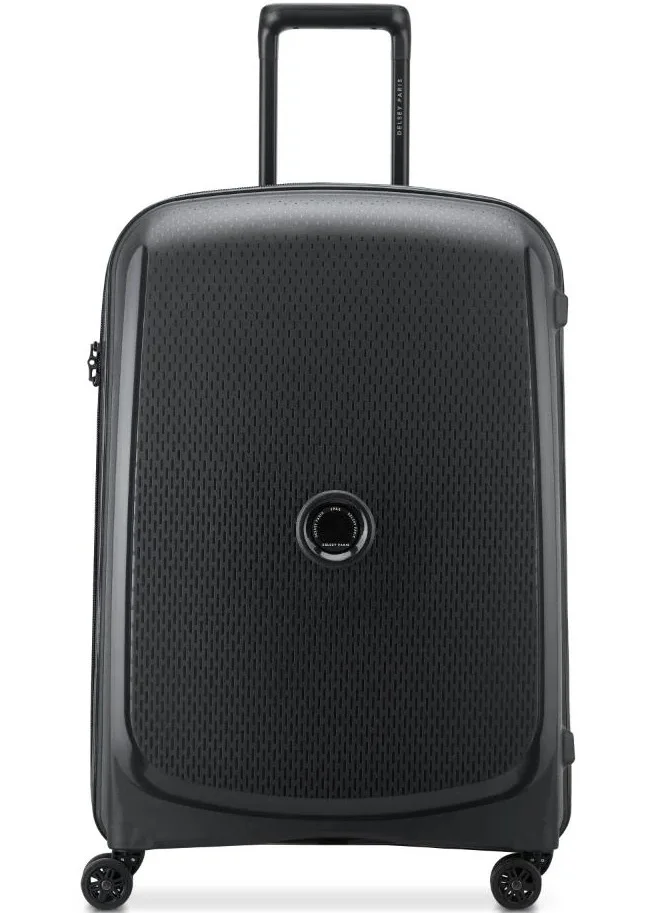 Premium Hard Shell Trolley Suitcase with TSA Lock and 360-Degree Spinner Wheels (Black, 71 cm) zj2xg