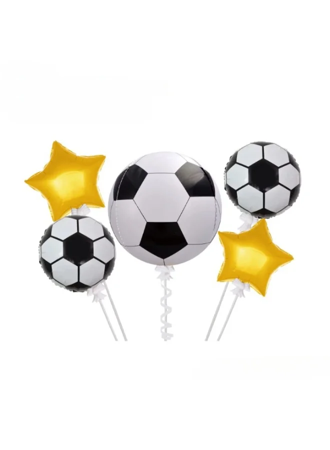 TOY GARDEN Football Birthday Party Balloon Set (5-Piece) - Sports Theme Decoration for Kids Party c638o