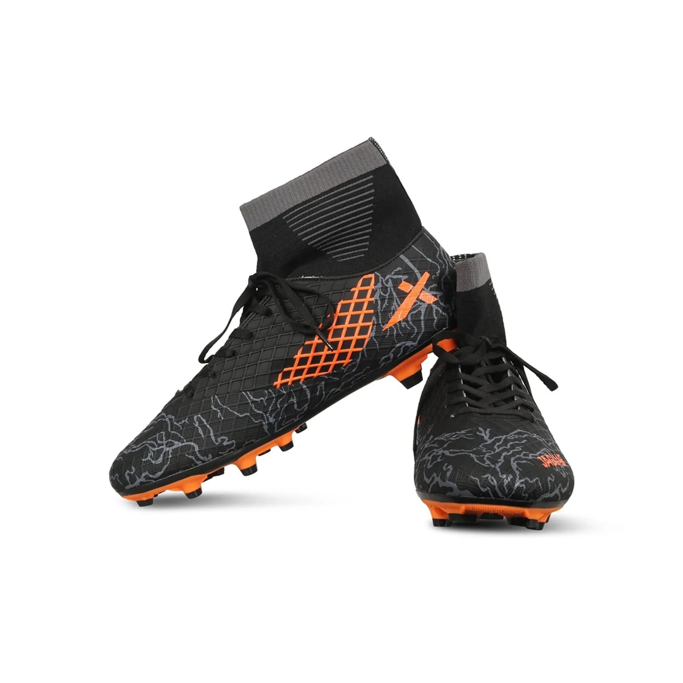 Vector X Jaguar Football Shoes Professional Firm Ground Cleats for Men (Black, 42 EU) cyzby