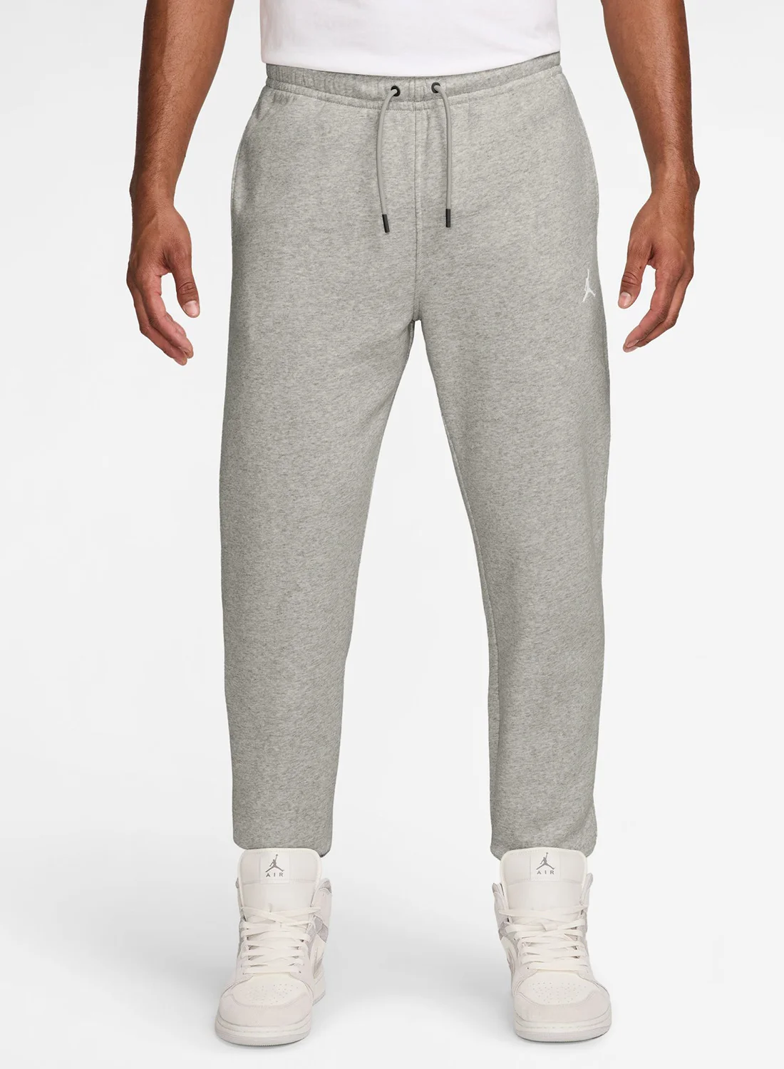 Brooklyn Basketball Fleece Sweatpants Premium Athletic Joggers for Men (Grey, Large) d3v09
