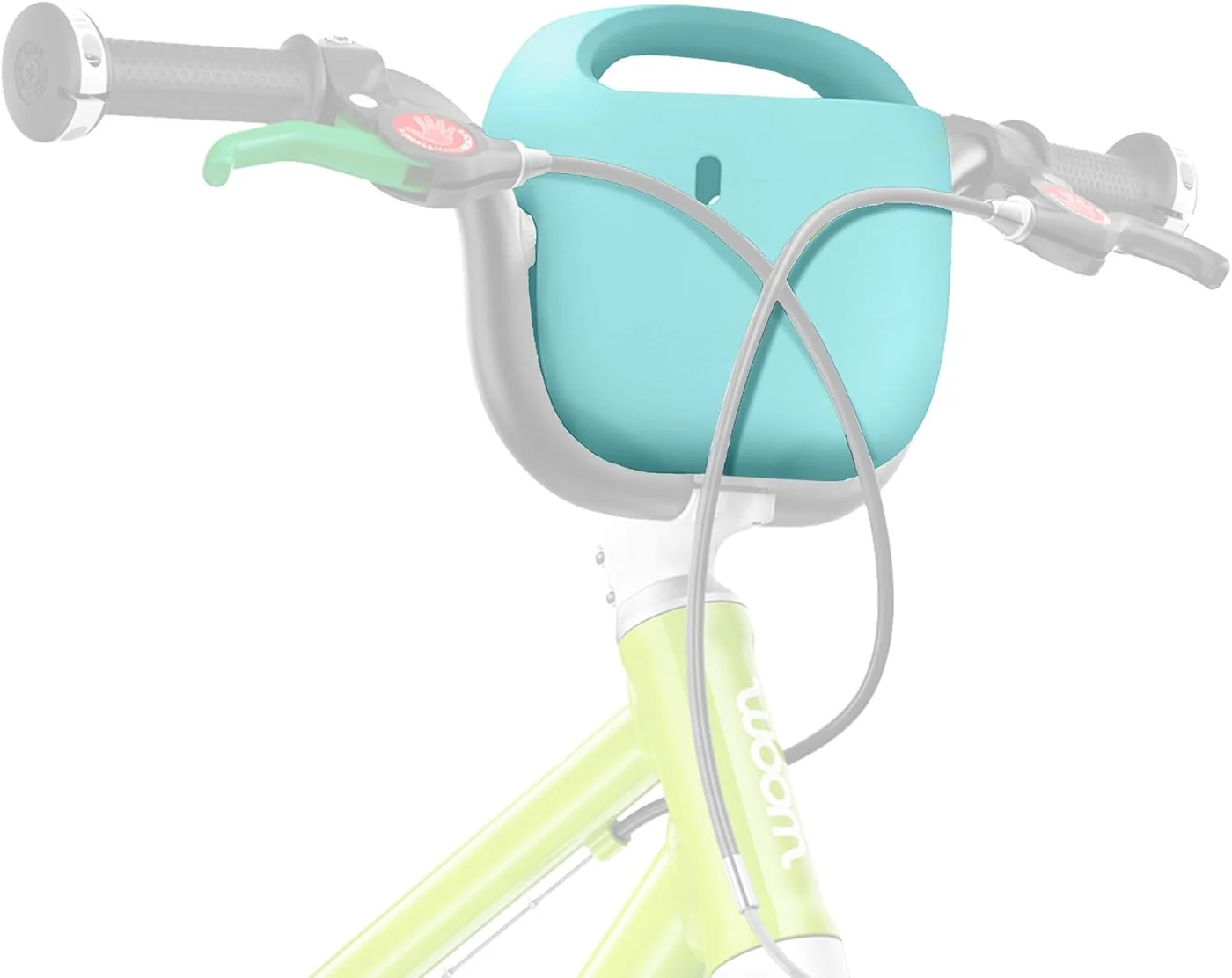 Premium Kids Bike Handlebar Basket Lightweight EVA Storage Accessory for Children Bicycles (Bubble Gum Blue) hbo4e