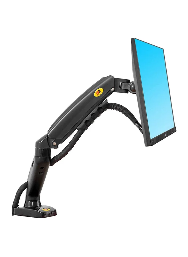 NB NORTH BAYOU Ergonomic Gas-Spring Monitor Desk Mount Adjustable Arm for 17-32 Inch Screens (Black, 9kg Capacity) z8t2c
