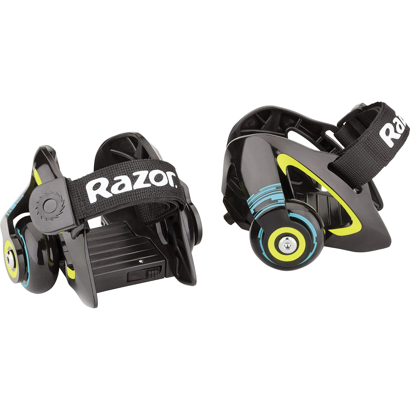 Premium Heel Wheels with Spark Pads and Adjustable Hook and Loop Strap (Green, One Size) re0qq