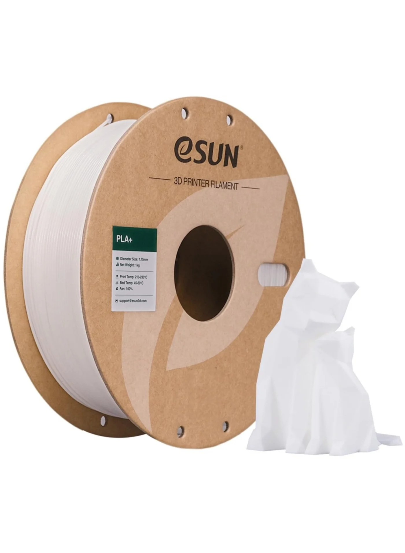 Premium 3D Printer Filament PLA Plus Material Smooth Finish (White, 1.75mm, 1kg) c8esu
