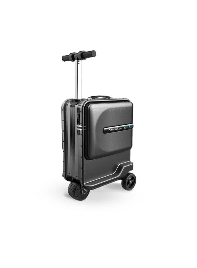 Electric Riding Suitcase Premium Motorized Travel Luggage with Removable Battery (Black, 26L) djtrh