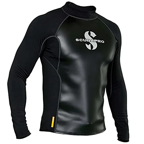 Premium Thermal Diving Long Sleeve Top for Men (Black, Large) rsbzp
