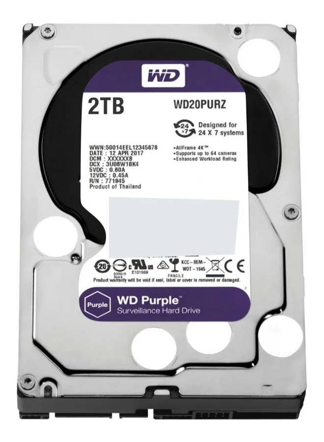 Premium Surveillance Hard Disk Drive 3.5-Inch SATA High-Capacity Storage (2 TB) 209s9