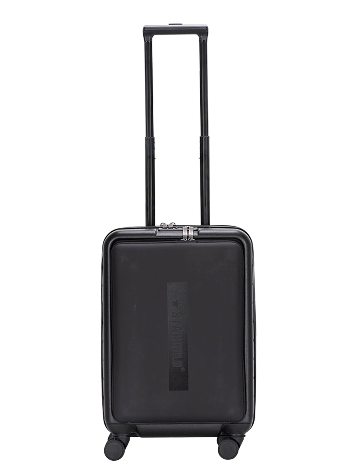 Stargold ABS Travel Trolley Suitcase with Front Pocket and TSA Lock (20 Inch, Black) c2n0c
