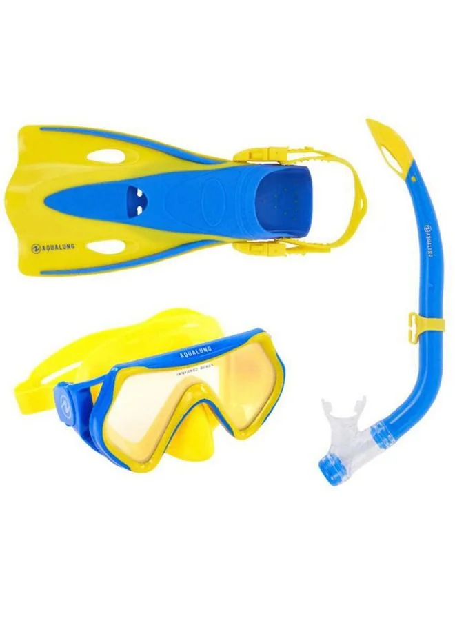 Premium Junior Snorkeling Set Professional Diving Mask and Snorkel Gear for Kids (One Size) 59g69
