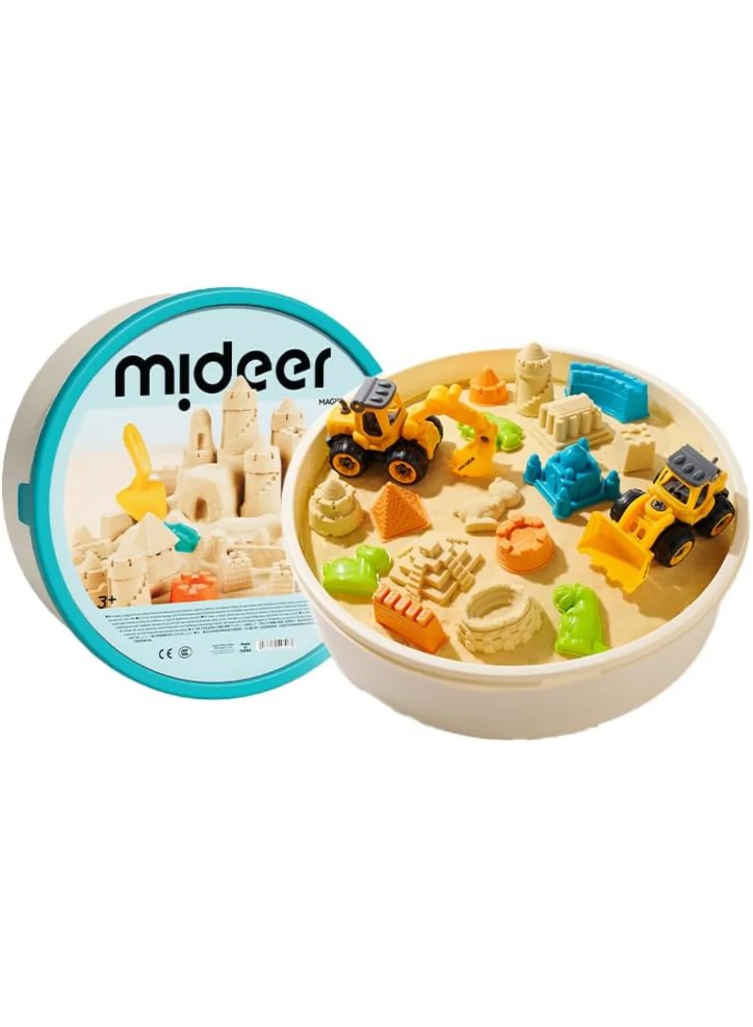 Mideer Magic Sand Kinetic Sensory Playset with 23 Molds and Tools (2kg) m8fq2
