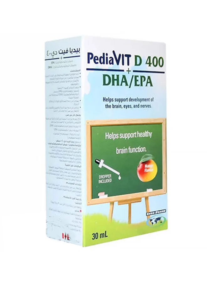 PediaVit Vitamin D3 400 IU with DHA and EPA Drops for Infants and Toddlers (30 mL) rig4q