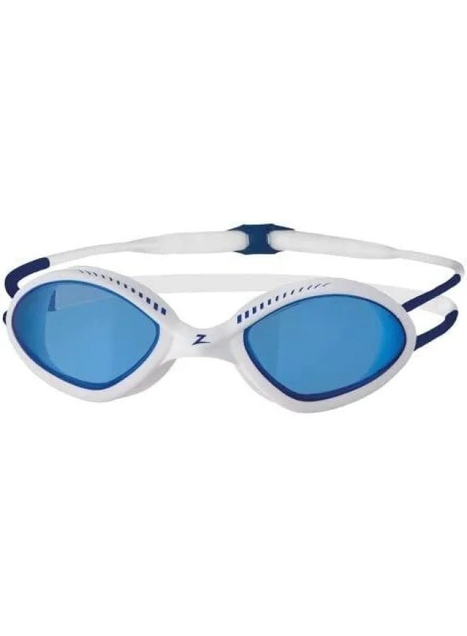 Zoggs Tiger Swimming Goggles with UV Protection (White/Blue, One Size) mk8pk