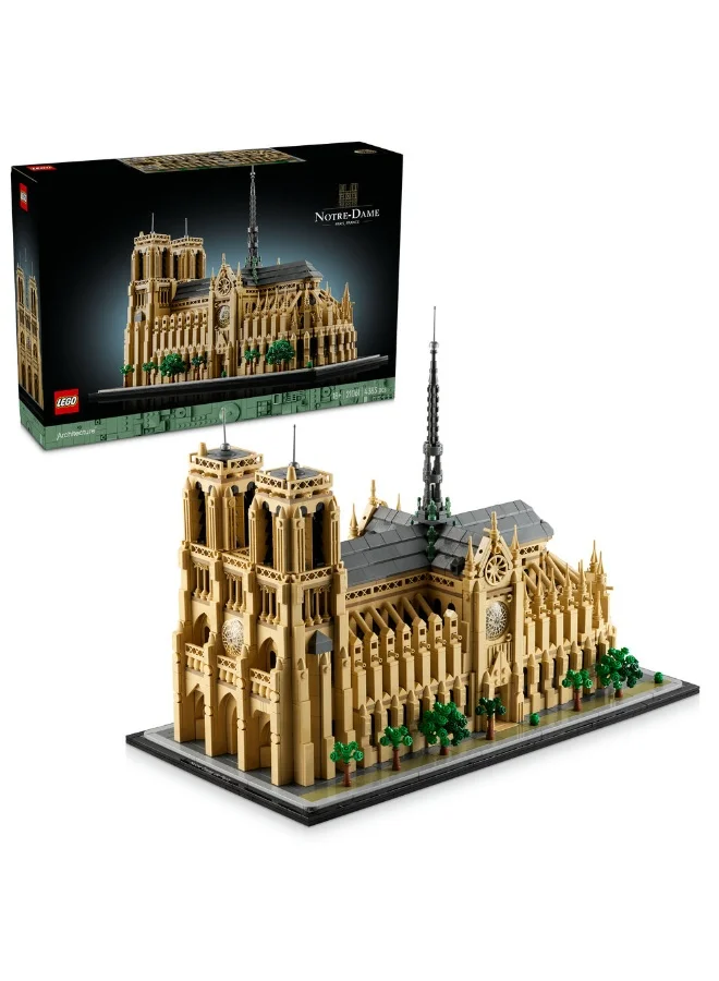 Building Blocks Architecture Cathedral Model Construction Set (Premium Display Piece for Adults, 4383 Pieces) enuf8