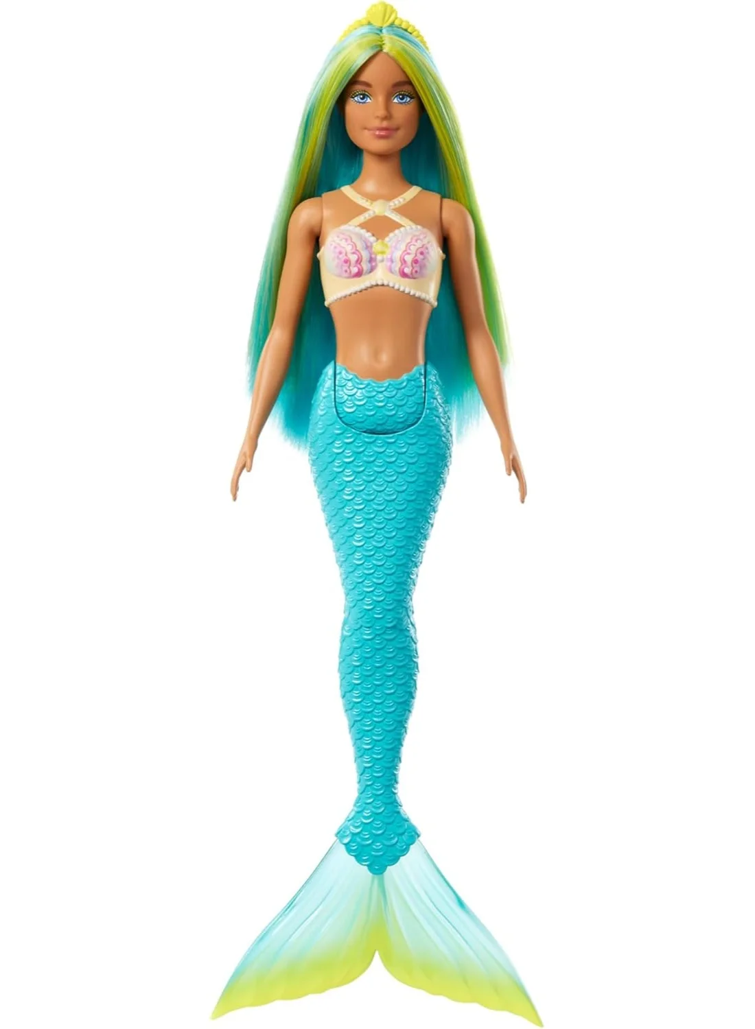 Fashion Doll Mermaid Playset with Colorful Hair and Headband Accessories (30 cm) hposg