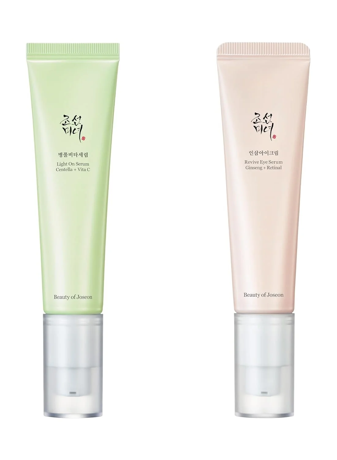 Premium Facial and Eye Serum Duo Set with Centella Vitamin C and Ginseng Retinal (2 x 30 mL) 1evwr