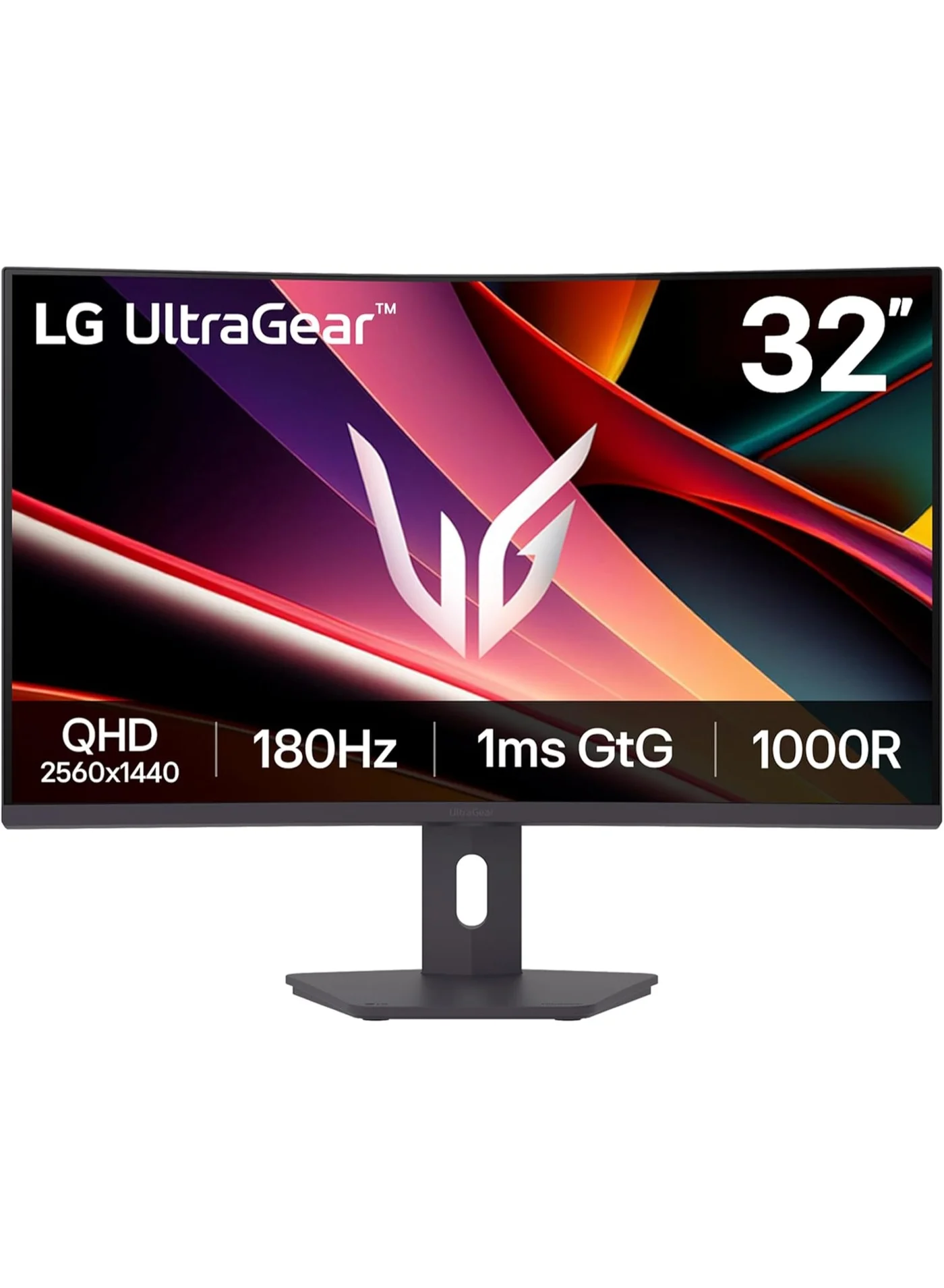 Premium 32-Inch QHD Curved Gaming Monitor 180Hz 1ms Response Time Adjustable Stand (Black, 32 Inch) tuasw
