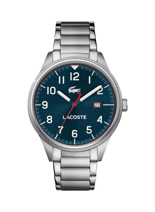 Premium Analog Quartz Wristwatch for Men Water Resistant Stainless Steel (Silver, 40mm) thkal