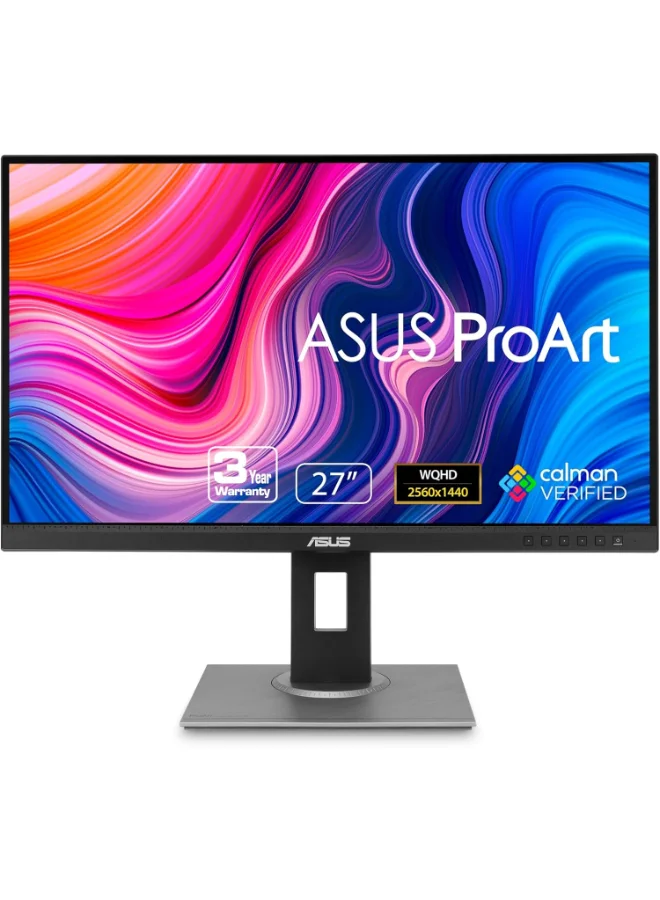 Professional 27-inch WQHD IPS Monitor (2560 x 1440) High Color Accuracy Display for Creative Design (Black, 27-inch) yyfen