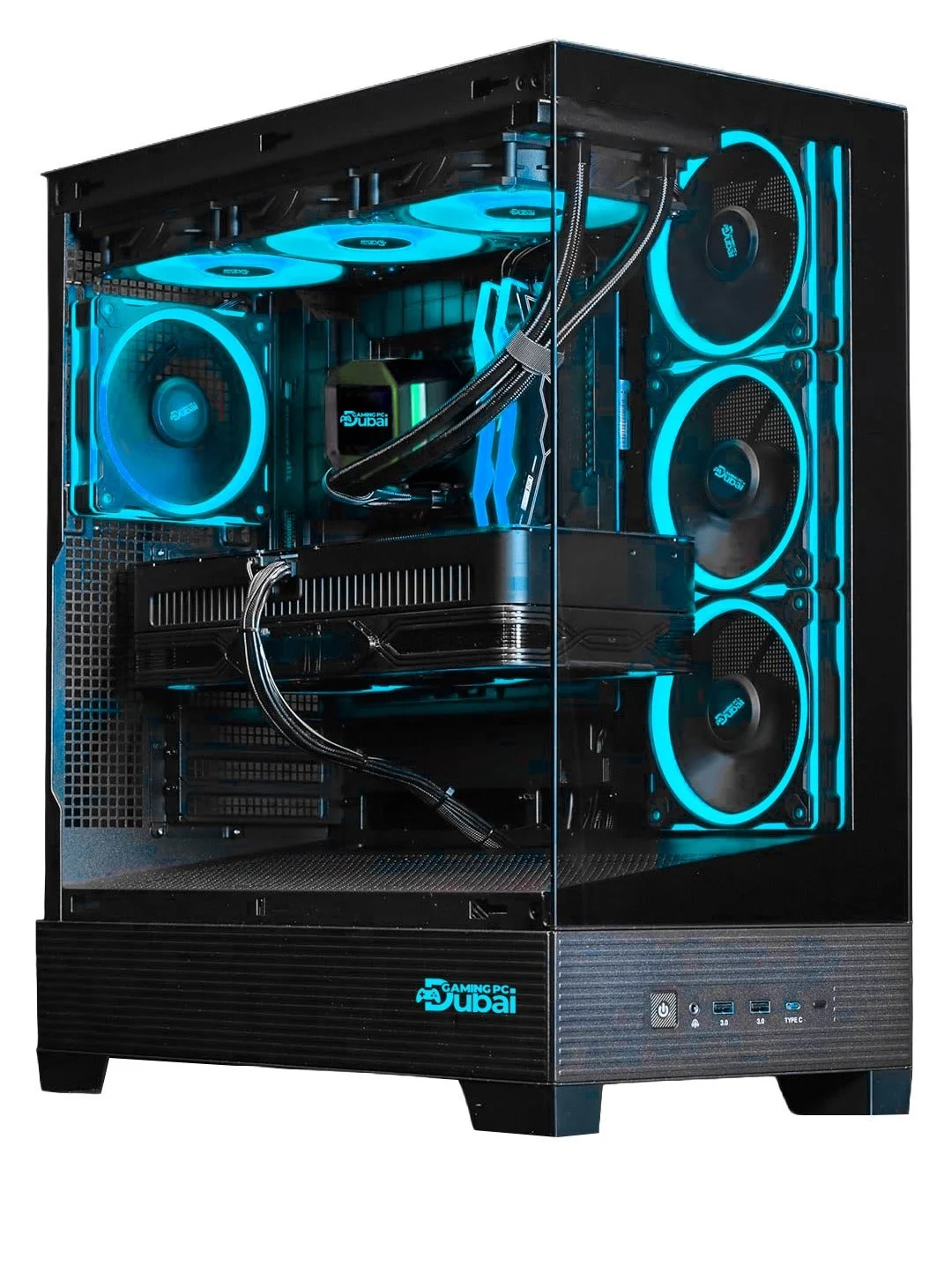 GAMING PC DUBAI High-Performance Desktop Computer (Core i5-14400F, 32GB RAM, 1TB NVMe SSD, 8GB Graphics, Windows 11 Pro) Premium Gaming System ize05