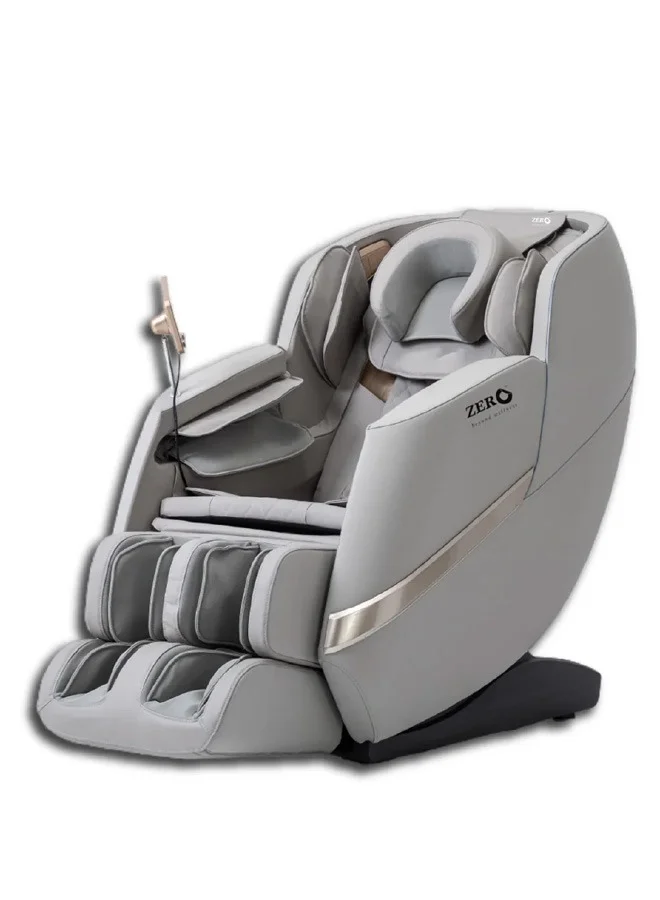 Zero Beyond Wellness Full Body Massage Chair with Zero Gravity and Heating Therapy (Grey) qp9cc