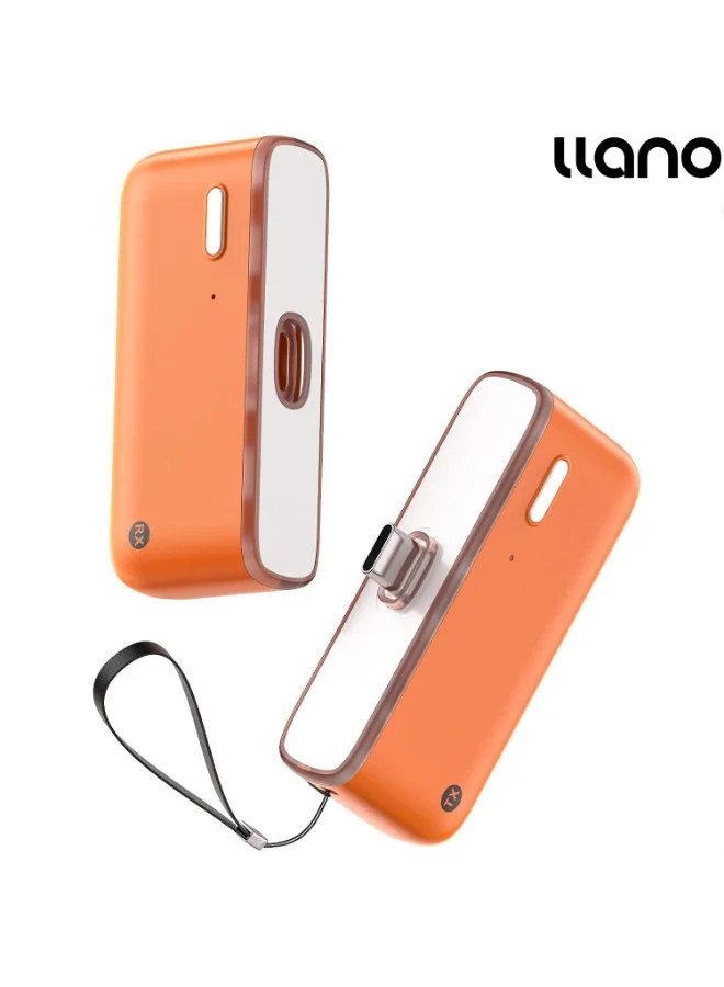 llano Wireless HDMI Transmitter and Receiver Kit 4K Ultra HD 50M Range Plug and Play for Laptop Phone Tablet to TV Projector (Orange) 96n32