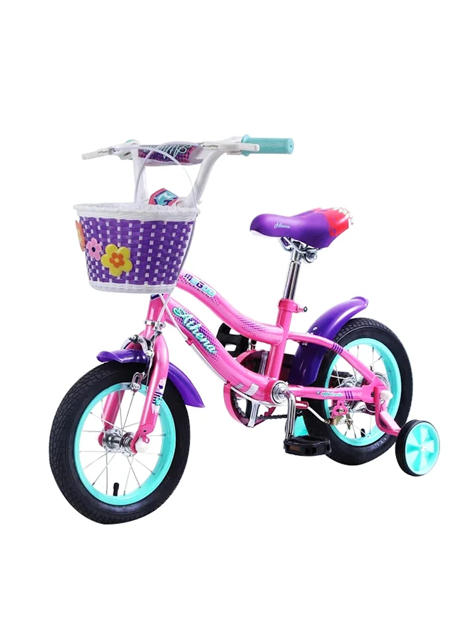 MOGOO Athena Kids Bike with Adjustable Seat and Training Wheels (Pink, 12-Inch Wheel) k0z2q