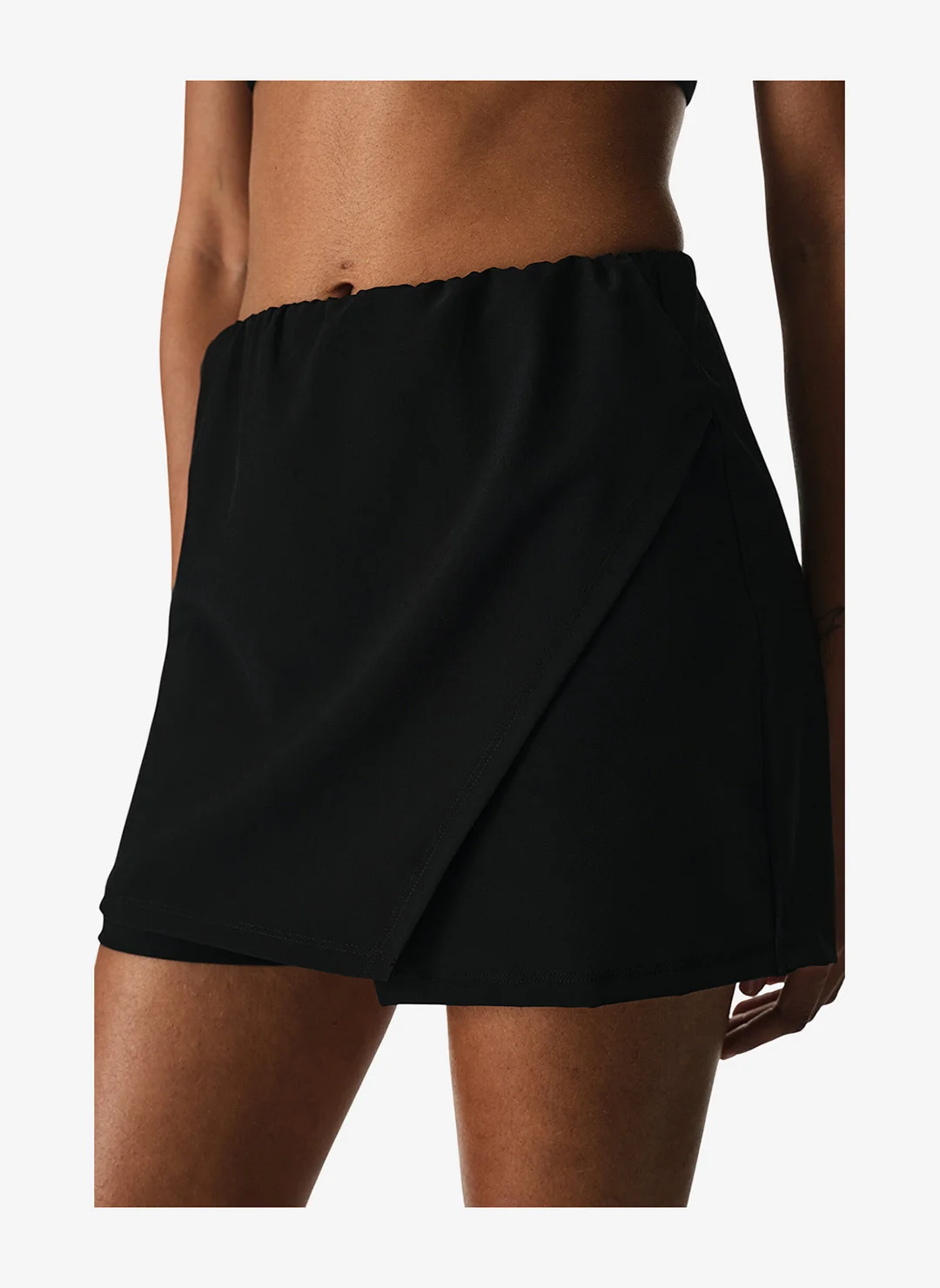 Penti Women Beach Skirt Shorts Lightweight Polyester Blend (Black, One Size) 3m350