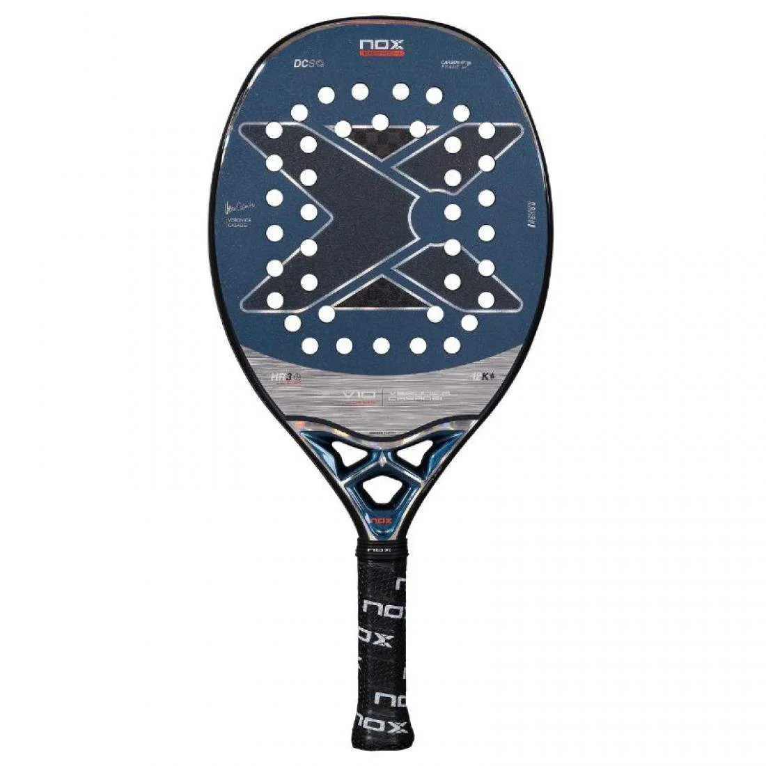 NOX PALA BEACH V10 Premium Professional Padel Racket (Adult, Standard Size) u5f6d