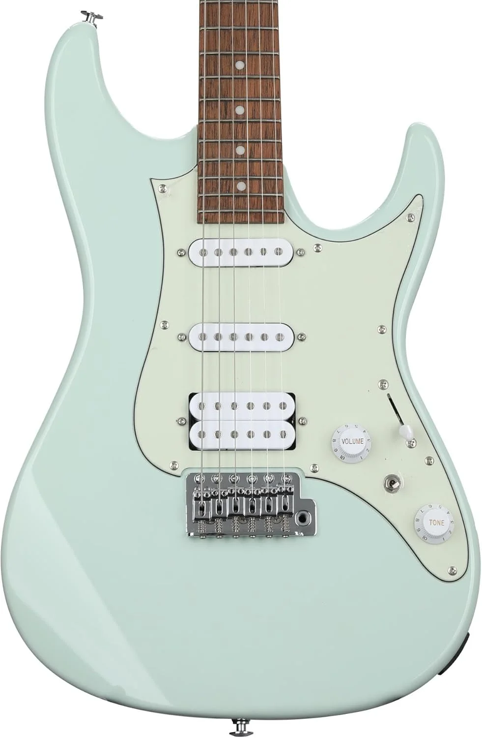 Premium 6-String Electric Guitar Solid Body Professional Instrument (Mint Green) zlvx2