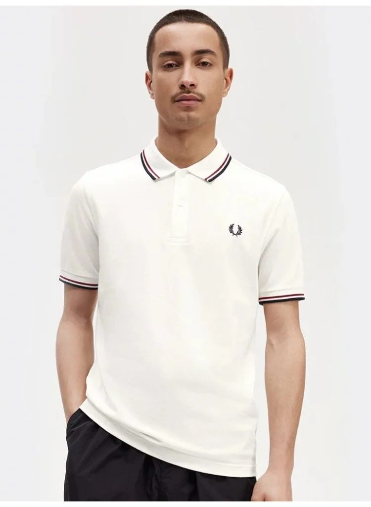 Premium Slim Fit Men's Polo Shirt Short Sleeve Business Casual Collared Top (Solid, Large) 1rbkf