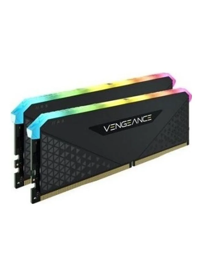 Premium RGB Desktop Memory Kit 32GB (2 x 16GB) DDR4 3600MHz High-Performance RAM (Black) 8d1af