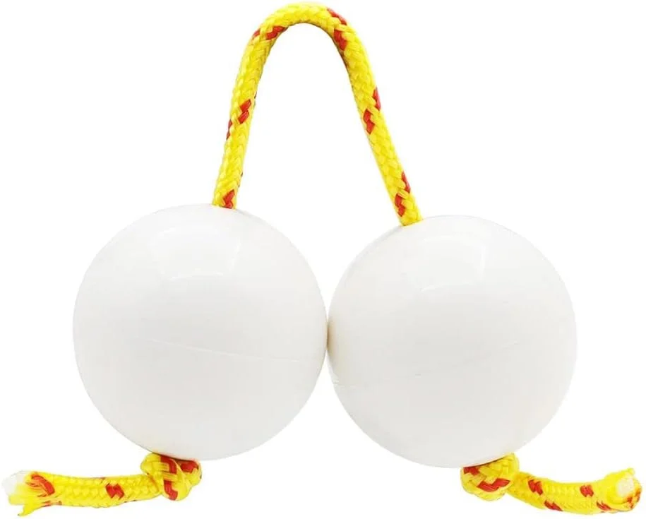 Woobles Rhythmic Ball Kashaka Percussion Instrument (Professional Grade, White, 1pc) 4iv3n
