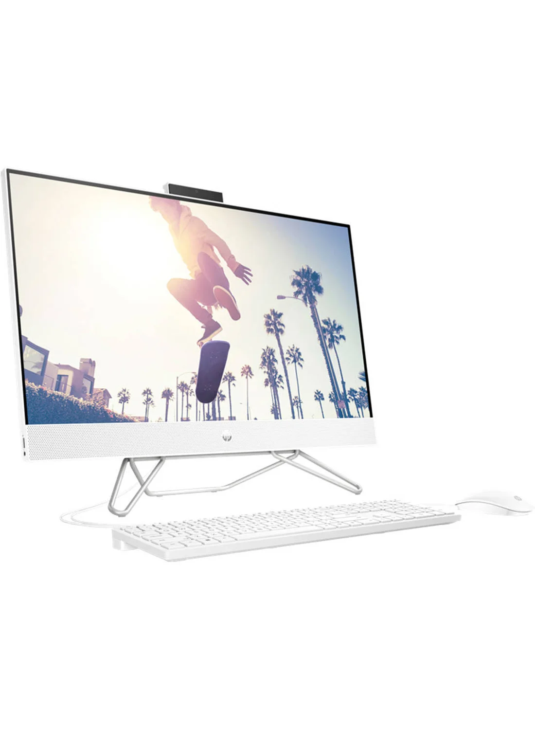 All-in-One Desktop Computer 27-Inch Display Intel Core i7 8GB RAM 512GB SSD Integrated Graphics (White, 27-Inch) gmeo5
