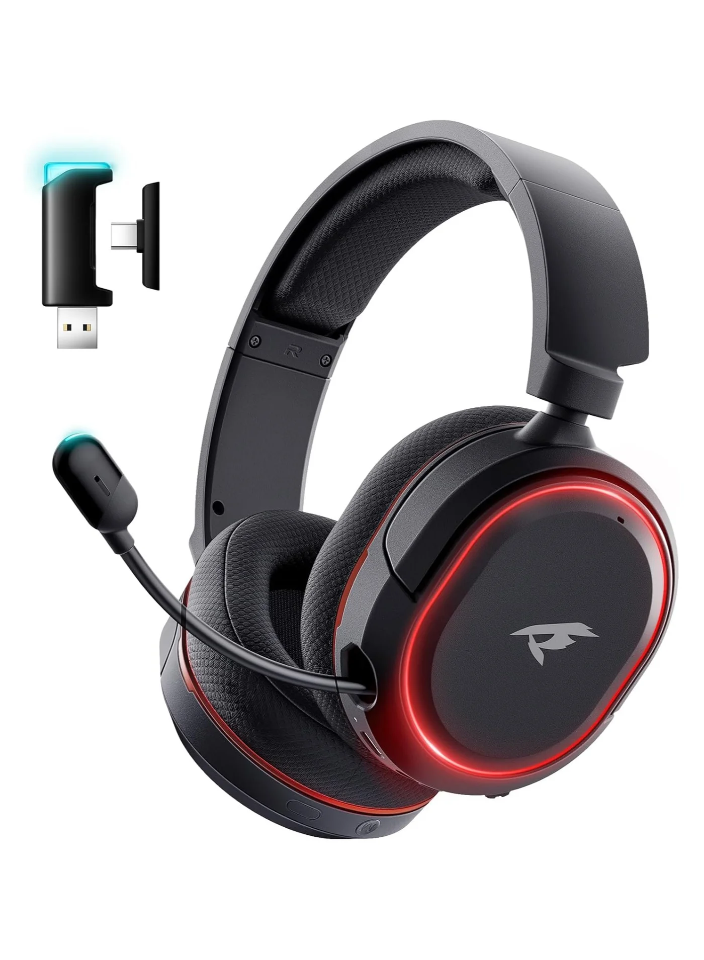 Picun G2 Wireless Gaming Headset with 7.1 Surround Sound and Noise Canceling Microphone (Black, One Size) r0nya