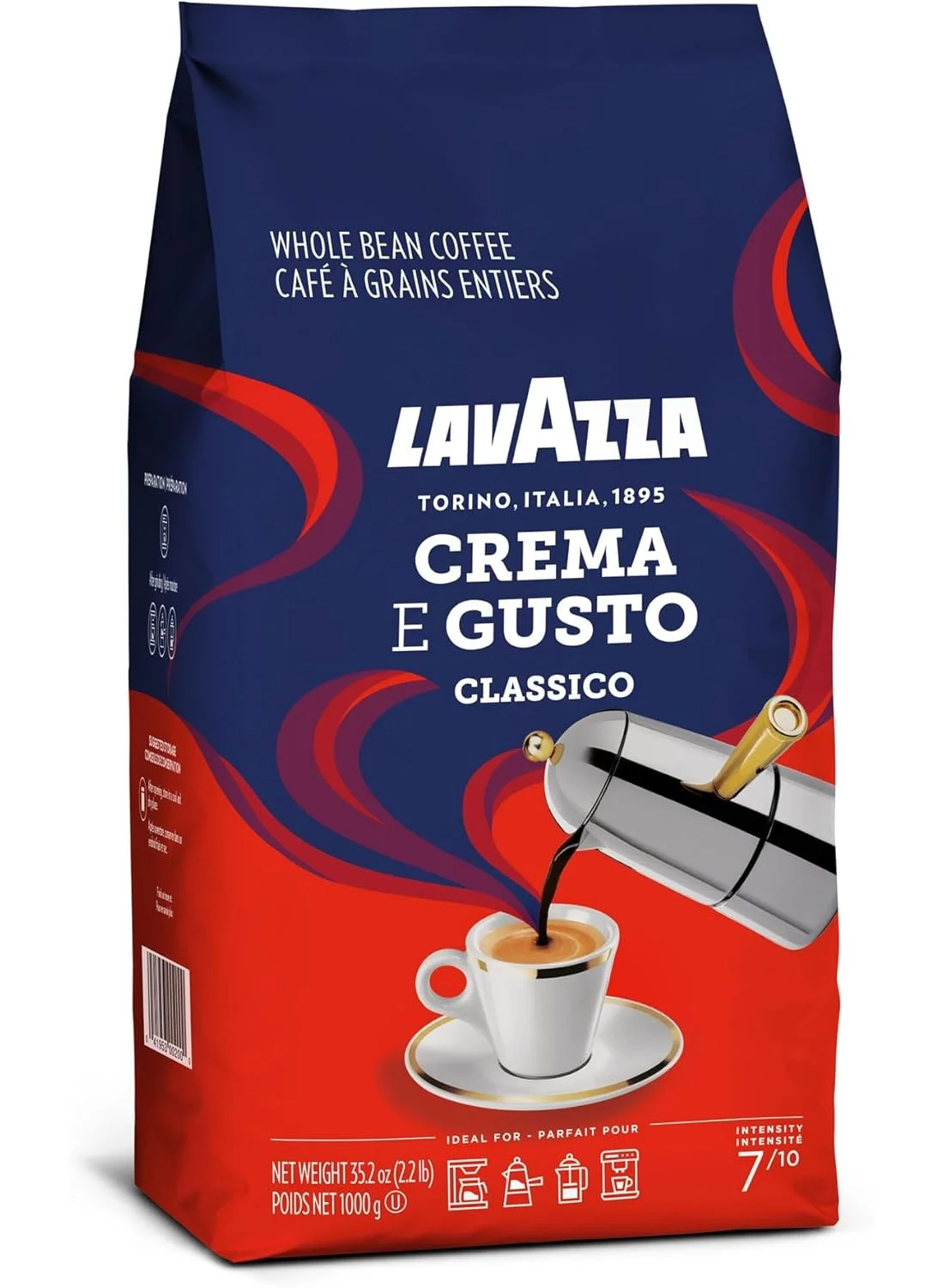 Premium Coffee Beans Classico Blend Rich Aroma and Full-Bodied Flavor (1000g) 6j5fk