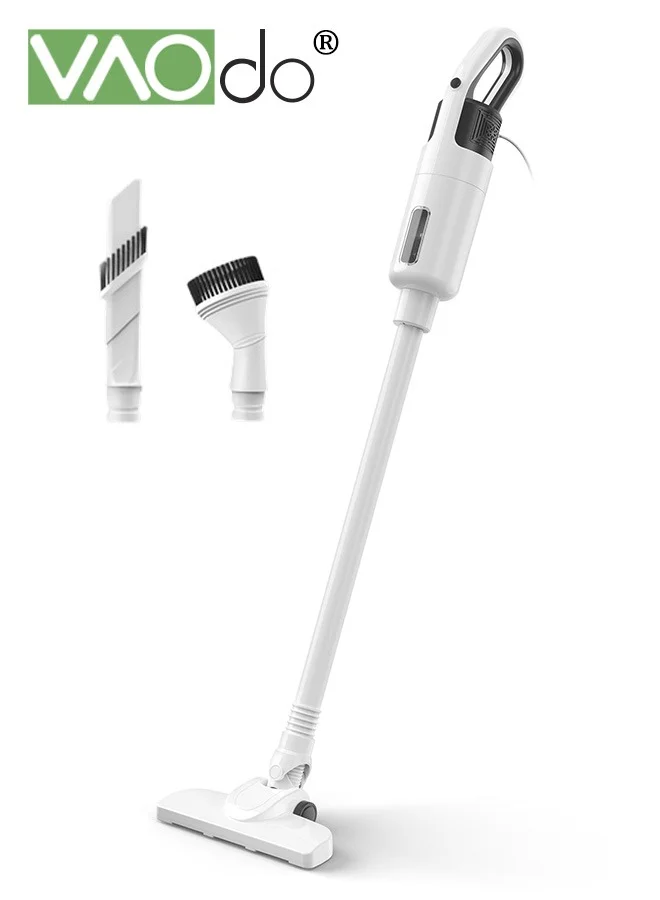 VAOdo 3-in-1 Handheld Vacuum Cleaner Lightweight Corded Power Suction for Hardwood Floor Carpet and Pet Hair (White) xgb1v