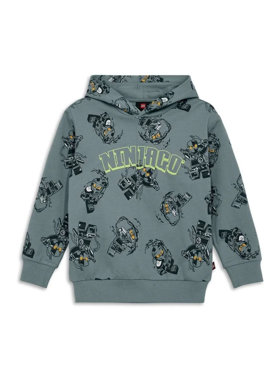 Premium Graphic Pullover Hoodie for Kids Comfortable Cotton Blend Casual Streetwear (Black, 120 cm) beqsd