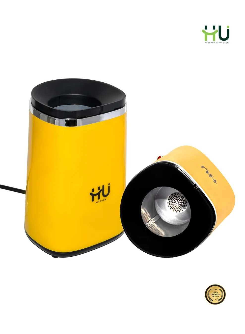 H U Hot Air Popcorn Maker 1300W Premium Oil-Free Snack Machine (120g Capacity) ga7te