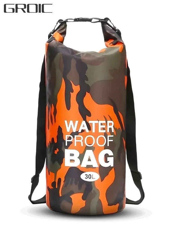 GROIC Waterproof Dry Bag Roll Top Sack for Outdoor Sports (30L) 0deln