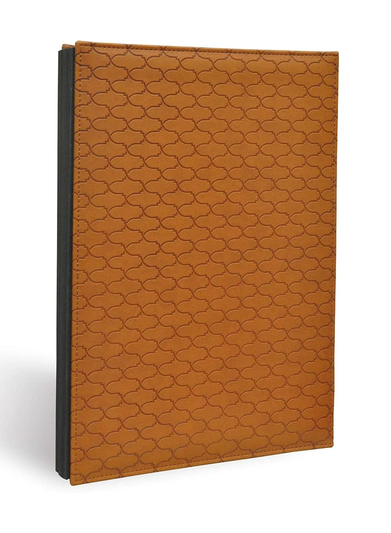 FIS Signature Book Premium Italian PU Leather Guest Book (Brown, 240 x 340 mm) i40q8