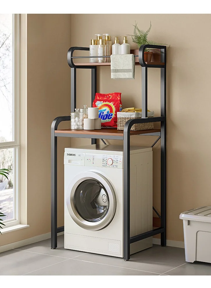 XiuWoo 2-Tier Washing Machine Storage Rack Over-The-Toilet Bathroom Organizer Shelf (White, 150cm x 65cm) zfo4u