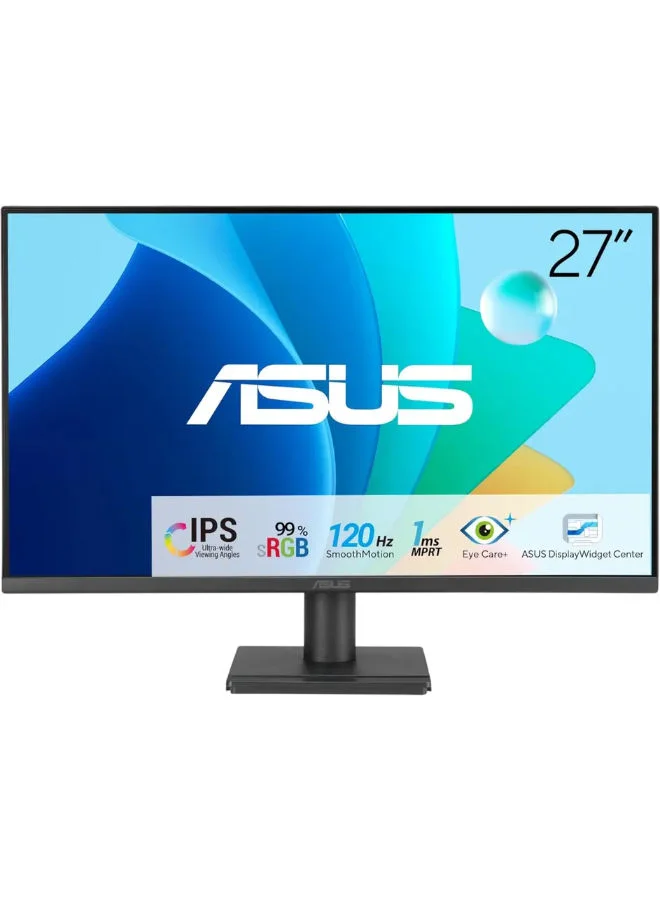 Premium Full HD LED Monitor 27-inch Eye Care Display (Black) 08b60
